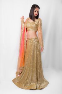 Sequenced Ombre Lehenga Set